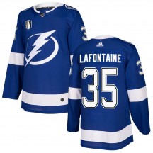 Men's Adidas Tampa Bay Lightning Jack LaFontaine Blue Home 2022 Stanley Cup Final Jersey - Authentic