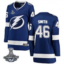 Women's Fanatics Branded Tampa Bay Lightning Gemel Smith Blue Home 2020 Stanley Cup Champions Jersey - Breakaway