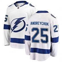 Men's Fanatics Branded Tampa Bay Lightning Dave Andreychuk White Away Jersey - Breakaway