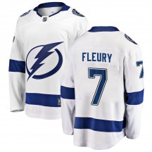 Men's Fanatics Branded Tampa Bay Lightning Haydn Fleury White Away Jersey - Breakaway