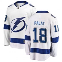 Men's Fanatics Branded Tampa Bay Lightning Ondrej Palat White Away Jersey - Breakaway