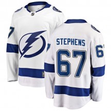 Men's Fanatics Branded Tampa Bay Lightning Mitchell Stephens White Away Jersey - Breakaway