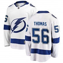 Men's Fanatics Branded Tampa Bay Lightning Ben Thomas White Away Jersey - Breakaway