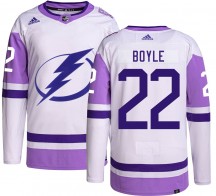 Men's Adidas Tampa Bay Lightning Dan Boyle Hockey Fights Cancer Jersey - Authentic