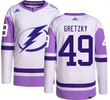 Men's Adidas Tampa Bay Lightning Brent Gretzky Hockey Fights Cancer Jersey - Authentic