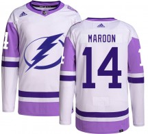 Men's Adidas Tampa Bay Lightning Pat Maroon Hockey Fights Cancer Jersey - Authentic