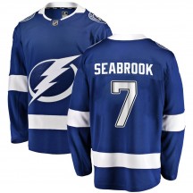 Men's Fanatics Branded Tampa Bay Lightning Brent Seabrook Blue Home Jersey - Breakaway