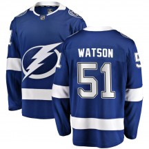 Men's Fanatics Branded Tampa Bay Lightning Austin Watson Blue Home Jersey - Breakaway
