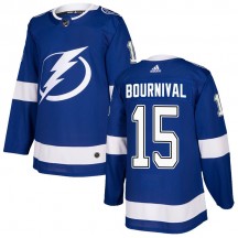 Men's Adidas Tampa Bay Lightning Michael Bournival Blue Home Jersey - Authentic