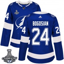 Women's Adidas Tampa Bay Lightning Zach Bogosian Blue Home 2020 Stanley Cup Champions Jersey - Authentic