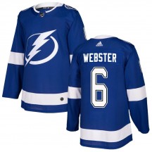 Youth Adidas Tampa Bay Lightning McKade Webster Blue Home Jersey - Authentic