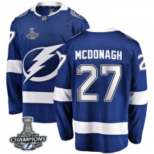 Men's Fanatics Branded Tampa Bay Lightning Ryan McDonagh Blue Home 2020 Stanley Cup Champions Jersey - Breakaway