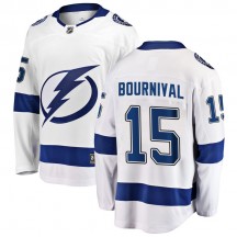 Youth Fanatics Branded Tampa Bay Lightning Michael Bournival White Away Jersey - Breakaway