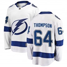 Youth Fanatics Branded Tampa Bay Lightning Jack Thompson White Away Jersey - Breakaway