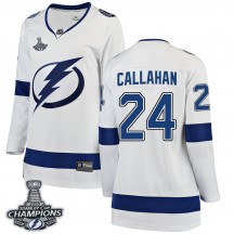 Women's Fanatics Branded Tampa Bay Lightning Ryan Callahan White Away 2020 Stanley Cup Champions Jersey - Breakaway