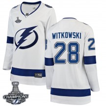 Women's Fanatics Branded Tampa Bay Lightning Luke Witkowski White Away 2020 Stanley Cup Champions Jersey - Breakaway