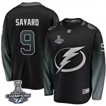 Youth Fanatics Branded Tampa Bay Lightning Denis Savard Black Alternate 2020 Stanley Cup Champions Jersey - Breakaway