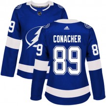 Women's Adidas Tampa Bay Lightning Cory Conacher Blue Home Jersey - Authentic