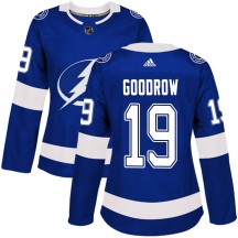 Women's Adidas Tampa Bay Lightning Barclay Goodrow Blue ized Home Jersey - Authentic