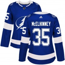 Women's Adidas Tampa Bay Lightning Curtis McElhinney Blue Home Jersey - Authentic