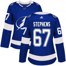 Women's Adidas Tampa Bay Lightning Mitchell Stephens Blue Home Jersey - Authentic