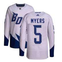Youth Adidas Tampa Bay Lightning Philippe Myers White 2022 Stadium Series Primegreen Jersey - Authentic
