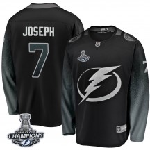 Men's Fanatics Branded Tampa Bay Lightning Mathieu Joseph Black Alternate 2020 Stanley Cup Champions Jersey - Breakaway