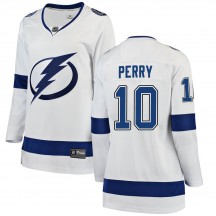 Women's Fanatics Branded Tampa Bay Lightning Corey Perry White Away Jersey - Breakaway