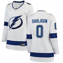 Women's Fanatics Branded Tampa Bay Lightning Mikhail Shalagin White Away Jersey - Breakaway