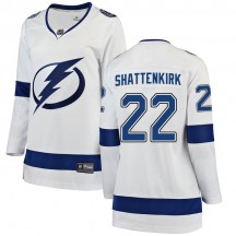 Women's Fanatics Branded Tampa Bay Lightning Kevin Shattenkirk White Away Jersey - Breakaway