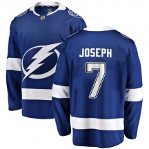 Youth Fanatics Branded Tampa Bay Lightning Mathieu Joseph Blue Home Jersey - Breakaway