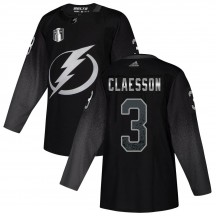 Youth Adidas Tampa Bay Lightning Fredrik Claesson Black Alternate 2022 Stanley Cup Final Jersey - Authentic