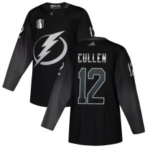 Youth Adidas Tampa Bay Lightning John Cullen Black Alternate 2022 Stanley Cup Final Jersey - Authentic