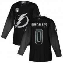 Youth Adidas Tampa Bay Lightning Gage Goncalves Black Alternate 2022 Stanley Cup Final Jersey - Authentic