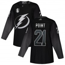 Youth Adidas Tampa Bay Lightning Brayden Point Black Alternate 2022 Stanley Cup Final Jersey - Authentic