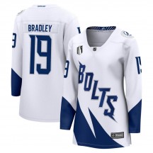 Women's Fanatics Branded Tampa Bay Lightning Brian Bradley White 2022 Stadium Series 2022 Stanley Cup Final Jersey - Breakaway