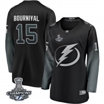 Women's Fanatics Branded Tampa Bay Lightning Michael Bournival Black Alternate 2020 Stanley Cup Champions Jersey - Breakaway