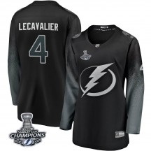 Women's Fanatics Branded Tampa Bay Lightning Vincent Lecavalier Black Alternate 2020 Stanley Cup Champions Jersey - Breakaway