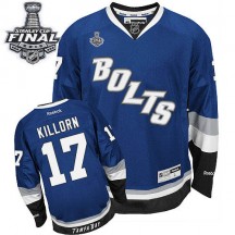 Men's Reebok Tampa Bay Lightning Alex Killorn Royal Blue Third 2015 Stanley Cup Patch Jersey - Premier