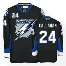 Men's Reebok Tampa Bay Lightning Ryan Callahan Black Jersey - Authentic