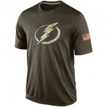 Men's Nike Tampa Bay Lightning Olive Salute To Service KO Performance Dri-FIT T-Shirt -