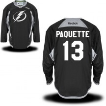 Youth Reebok Tampa Bay Lightning Cedric Paquette Black Practice Team Jersey - - Authentic