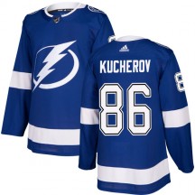 Men's Adidas Tampa Bay Lightning Nikita Kucherov Blue Jersey - Authentic