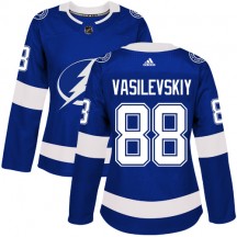 Women's Adidas Tampa Bay Lightning Andrei Vasilevskiy Royal Blue Home Jersey - Authentic