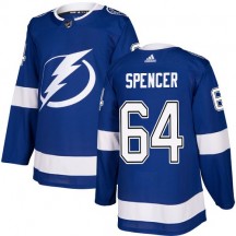 Youth Adidas Tampa Bay Lightning Matthew Spencer Royal Blue Home Jersey - Authentic