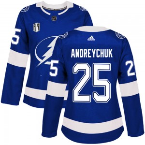 Women's Adidas Tampa Bay Lightning Dave Andreychuk Blue Home 2022 Stanley Cup Final Jersey - Authentic