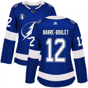 Women's Adidas Tampa Bay Lightning Alex Barre-Boulet Blue Home 2022 Stanley Cup Final Jersey - Authentic