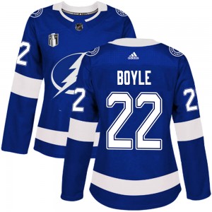 Women's Adidas Tampa Bay Lightning Dan Boyle Blue Home 2022 Stanley Cup Final Jersey - Authentic