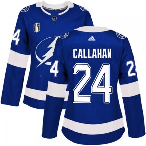Women's Adidas Tampa Bay Lightning Ryan Callahan Blue Home 2022 Stanley Cup Final Jersey - Authentic