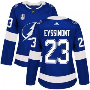 Women's Adidas Tampa Bay Lightning Michael Eyssimont Blue Home 2022 Stanley Cup Final Jersey - Authentic